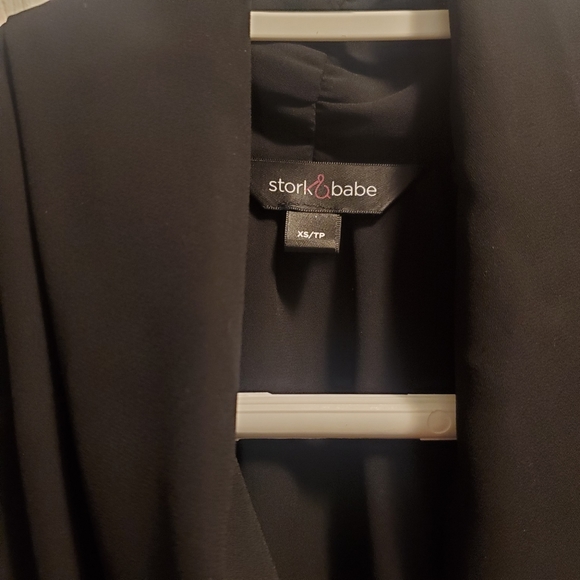 Black Stork and Babe Maternity Blouse - Picture 3 of 5